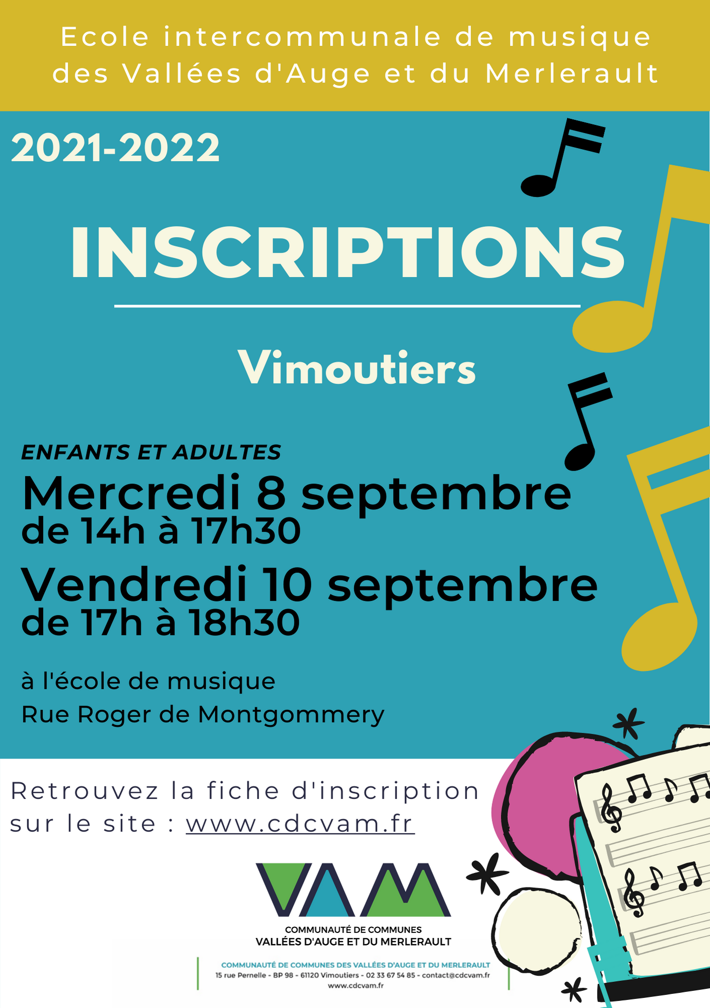rentrée ecole de musique vimoutiers