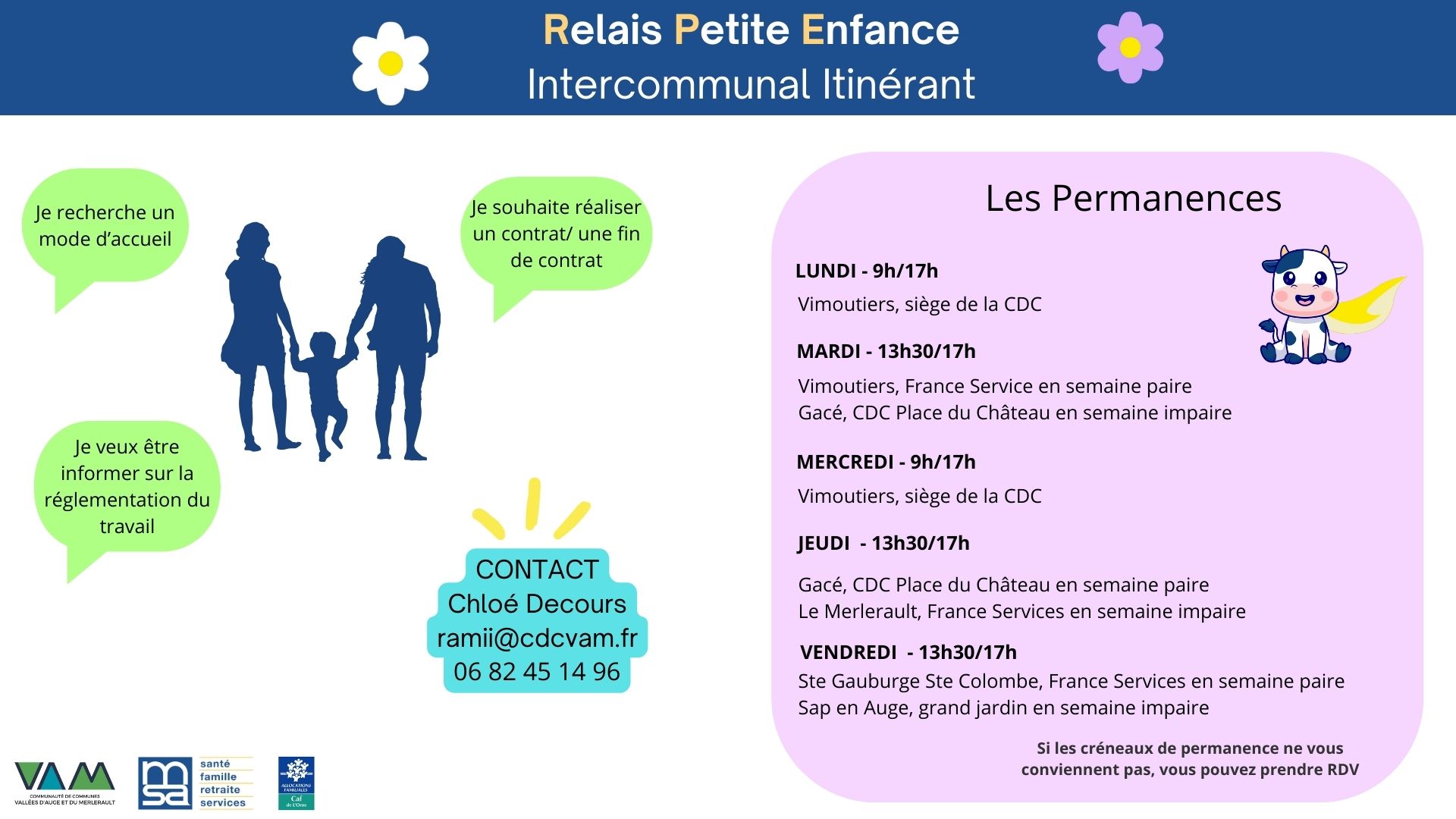 permanences RPE CDC VAM