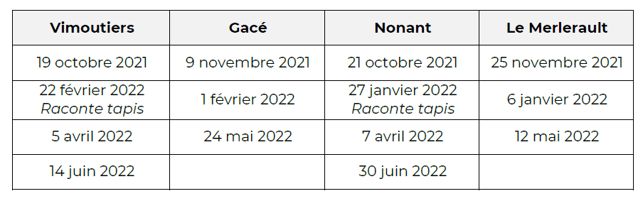 dates animations ramii mediatheque