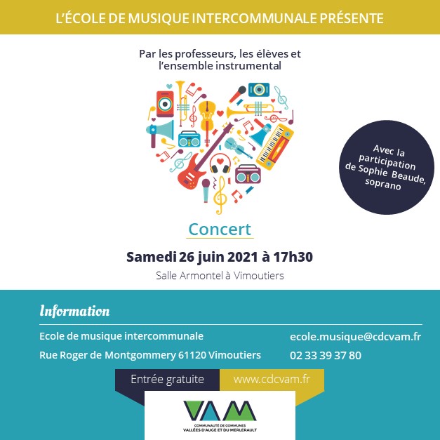 Concert école de musique juin 2021