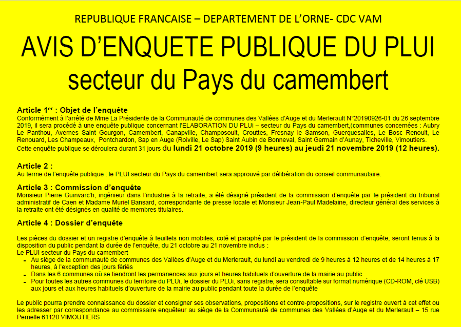 affiche avis enquete publique1